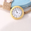 Aluminum Alloy Round Temp Humidity Meter for Guitar Musical Instrument Care Tool