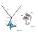 2 Sets Color Change Mood Emotion Necklace Ring Magic Jewelry Set Ring Gifts