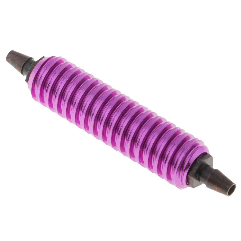 1/8 RC Nitrol Engine Fuel Tank Air Cooler Back Pressure Metal Purple for HSP