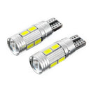10 X White T10 10SMD 5630 LED Bulbs Projector W5W 168 Wide Reading Bulbs â„–[