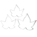 Maple Leaf Fondant Cake Decor Tools Stainless Steel Baking Mold (3pcs)