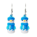 Christmas Pendant Drop Earrings Snowman Dangles Festival Women Jewelry Gift