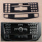 2x/Set Carbon Fiber Style Console CD Panel Cover Fit for Benz C Class W204 07-10