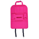 Pink Car Seat Back Bag Organizer Storage For iPad Phone Holder Multi-Pocket Felt