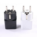2PCS Universal US AU UK to EU Euro Europe Plug Travel Adapter Socket C TRJ