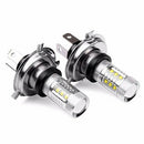 2 Pcs High Quality 80W White Color H4 LED Fog Light Bulbs Car Headlights Deluxe