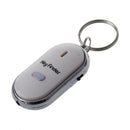 2pcs Whistle Lost Key Finder Flashing Beeping Locator Remote Keychain LED R R5G1