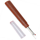 Aluminum Sewing Knitting Gauge Ruler and Brown Steel Seam Ripper Sewing Tool