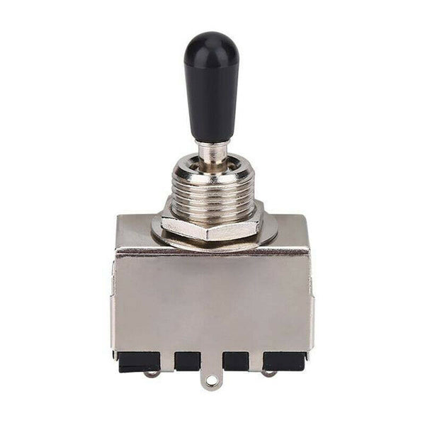 1Pc Guitar 3 Way Toggle Switch, Metal Enclosed 3 Way Selector Switch With B
