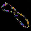 Unisex Mode Multicolor Magnetic Bracelet Beads Hematite Stone for Therapy