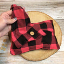 Newborn Costume Photo Prop Baby Hat Pants Knitted Black Red Lattice Outfits