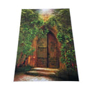 Vinyl Backdrop Photography Prop Trees Retro Doors Photo Background 5x7FT
