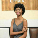 New Natural Short Lace Front Curly Wavy Synthetic Hair For Blac Gift Full W P0D6