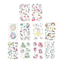 10 Lot Lovely Cute Cartoon Horse Star Tattoos Kids Transfer Stickers For DIY