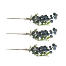 3Pieces Artificial Berries Fruit Flowers with Stem for Wedding Home Flower