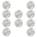 10Pcs White Golf Balls for Indoor Outdoor Practice Golf Swing Training Aids