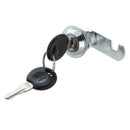 Tool Box Furniture Locking 19mm Dia Thread Cylinder Cam Lock with Key S2A1