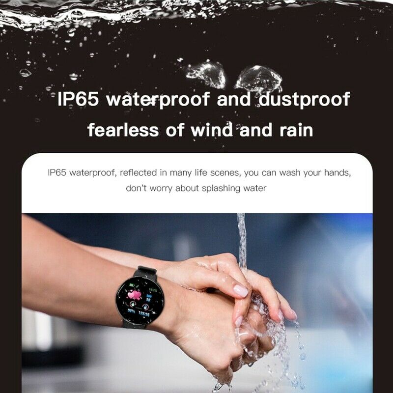 Bluetooth Smart Watch Bracelet Band Fitness Tracker Heart Rate Blood Press) R2E6