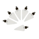 6 Pieces Cone Shape Bottle Charms Vials Glass Bottles Pendants For