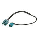 Dual-Male Fakra Splitter to Female Fakra Antenna Adapter for VW AUDI