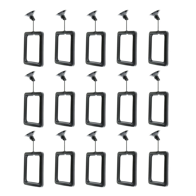 Set Of 15 Aquarium Food Feeding Square W/ Suction Cups