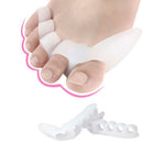 2Pcs Thumb Valgus Protector Silicone Gel foot fingers Care Feet Mass OZ