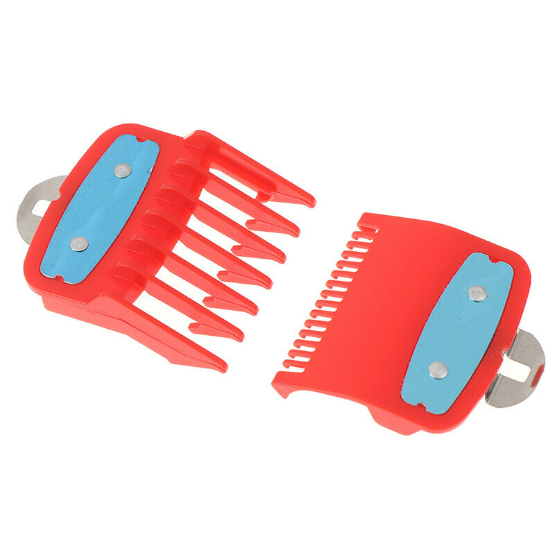 1.5+4.5mm Size Guide comb  Red Attachment Comb Set with a Metal Holder Clip OZ