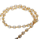 Women Mens Hip Jesus Cross Pendant Faux Pearls 10mm Rosary Beads Necklace