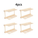 4pcs Dish Rack Drainboard Drying Dish Storage Cabinet Organizer Flatware ALI