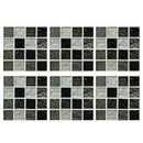 6pcs Waterproof Tiles Mosaic Wall Stickers Kitchen Adhesive Decor (MSC035) A