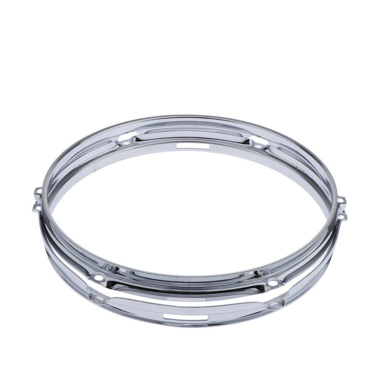 2 Pieces Die Cast Tom Drum Hoops Set 1.5mm Percussion Instrument Parts, 12 Inch