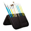 29Cm Artist Paint Brush Holder Zippered Brush Case for Oil Acrylic Watercol