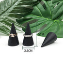 Wooden Ring Holder Display Cone Rack Finger Ring Jewelry Stand Storage OrganSEAU