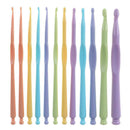 12pcs 2-10mm Plastic Crochet Hooks Kit Knitting Needles Craft Weave Tools