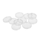 10Pcs 33mm plastic round applied clear cases coin storage capsules holderME