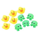 1 set of s & Ducks 5Pcs+5Pcs Baby Bath Tub Toys T3H6