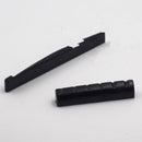 2Set Faux Buffalo Plastic Bridge Saddle for 6 String Acoustic Guitar Hot BlackJR