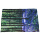 Forest Tapestry Floral Decor, Bluebells in Woods Landscape and Flowers Rura
