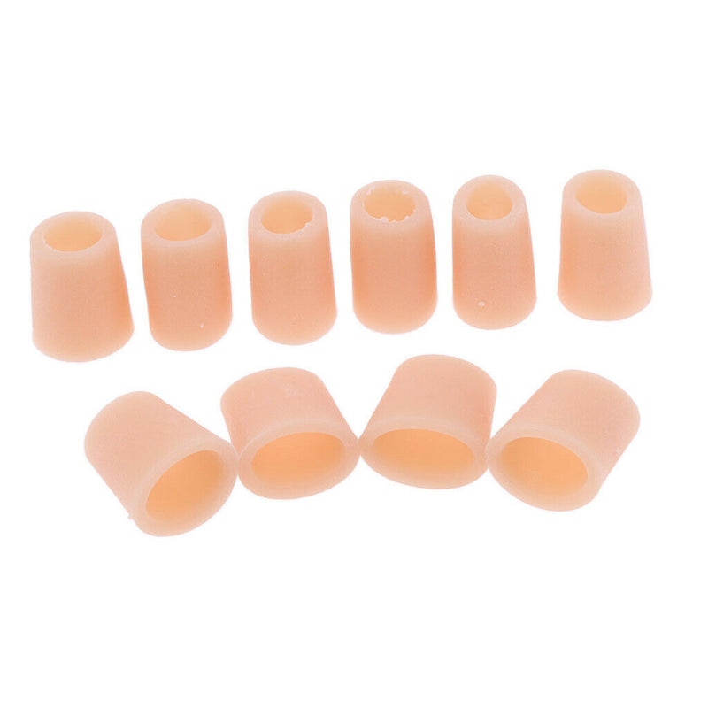 5 Pairs Gel Toe Sleeves Caps Wraps Separators for Hammer Toes Pain Ease
