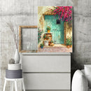 DIY Full Round Drill Diamond Painting Sunny Doorway Cross Stitch Embroidery