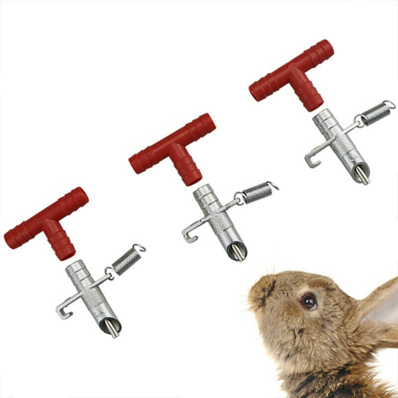 Pet Rabbit Feeding Waterer Drinker 8mm Water Rabbit Water Contai JR