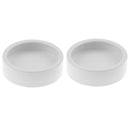 2 Pcs Reptile Ceramic Feeding Dish Food Water Bowl Feeder Worm Basin Tray