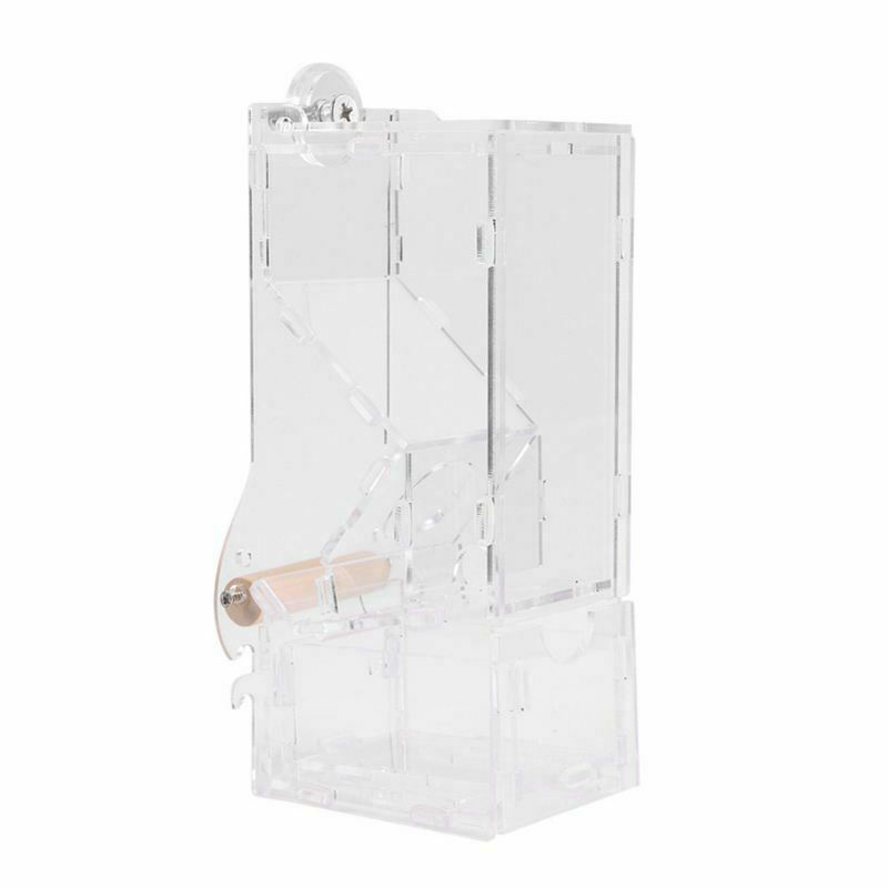 Automatic Bird Feeder Pet Bird Cage Feeder Food Container Feeding Parrot Au E8D5