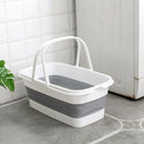 Foldable Mop Bucket Collapsible Portable Wash Basin Dishpan with Handle for