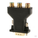 2pcs Component RGB YPbPr 3 RCA To D-sub 15-Pin VGA Video Adapter Converter