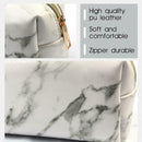 Marble Cosmetic Bag Makeup Brush Powder Makeup Tool Storage Pouch (Bag) A