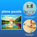 1000 Pieces DIY Cat on River Puzzle Educational Learning Assembling Toys