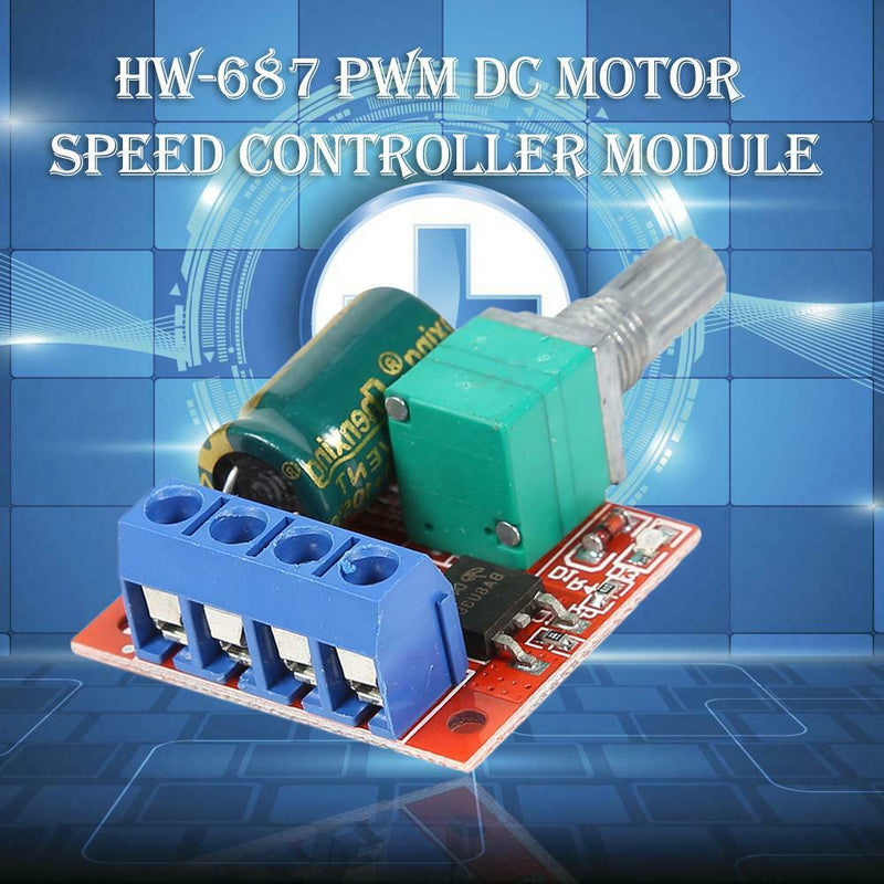 HW-687 PWM DC Motor Speed Controller Module DC4.5V-28V Adjustable Regulator
