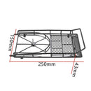 RC 1:10 Roof Luggage Rack with 4 Pieces LED Light Bar for D90 Rc 4wd Axial scx10