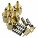 5pcs SMA Male Plug Straight Crimp RG316 RG174 Rf Adapter Connector G9K8